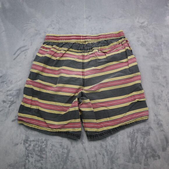 Cotton On Shorts Mens Multicolor Swim Short Elastic Waist Stripe Drawstring - Picture 11 of 15
